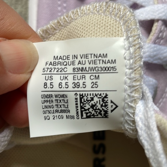 Converse CTAS Move Hi 'Pale Amethyst' Women's Platform Sneakers 572722C NWOT - Picture 8 of 8